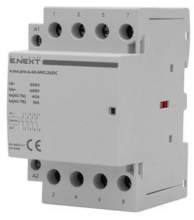 Модульний контактор e.mc.pro.4.40.4NO.24DC, 4р, 40А, 4NO, 24В p005307 фото