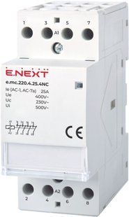 Модульний контактор e.mc.220.4.25.4NC, 4р, 25А, 4NC, 220В p005024 фото