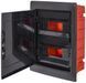 Корпус пластиковий на 24 модулів e.plbox.pro.w.24b.black вбудованний, чорний з непрозорими дверцятами IP40 CP12924B фото 2