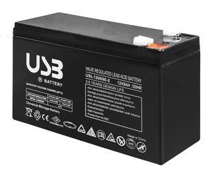 Акумуляторна батарея 12V 9Ah, AGM USL1290-2 фото