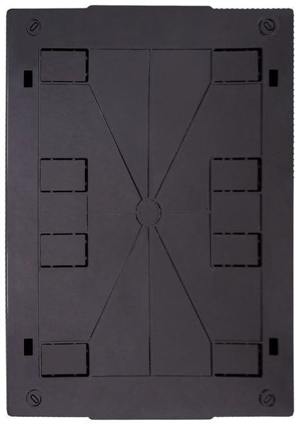 Корпус пластиковий на 24 модулів e.plbox.pro.n.24b.black навісний, чорний з непрозорими дверцятами IP40 CP32924B фото