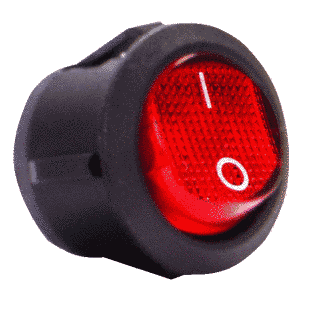 Перемикач клавішний e.switch.key.01, 3 pin, з індикацією s2040001 фото