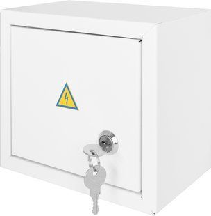 Корпус e.mbox.stand.n.06.z металевий, під 6 мод., навісний, з замком s0100019 фото