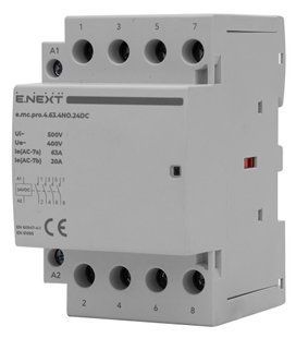 Модульний контактор e.mc.pro.4.63.4NO.24DC, 4р, 63А, 4NO, 24В p005309 фото
