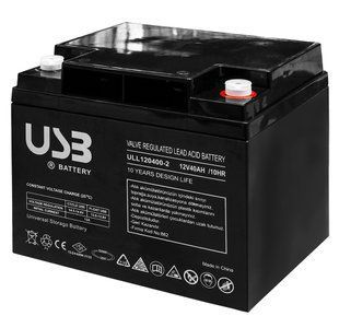 Акумуляторна батарея 12V 40Ah, AGM ULL12V400-2 фото